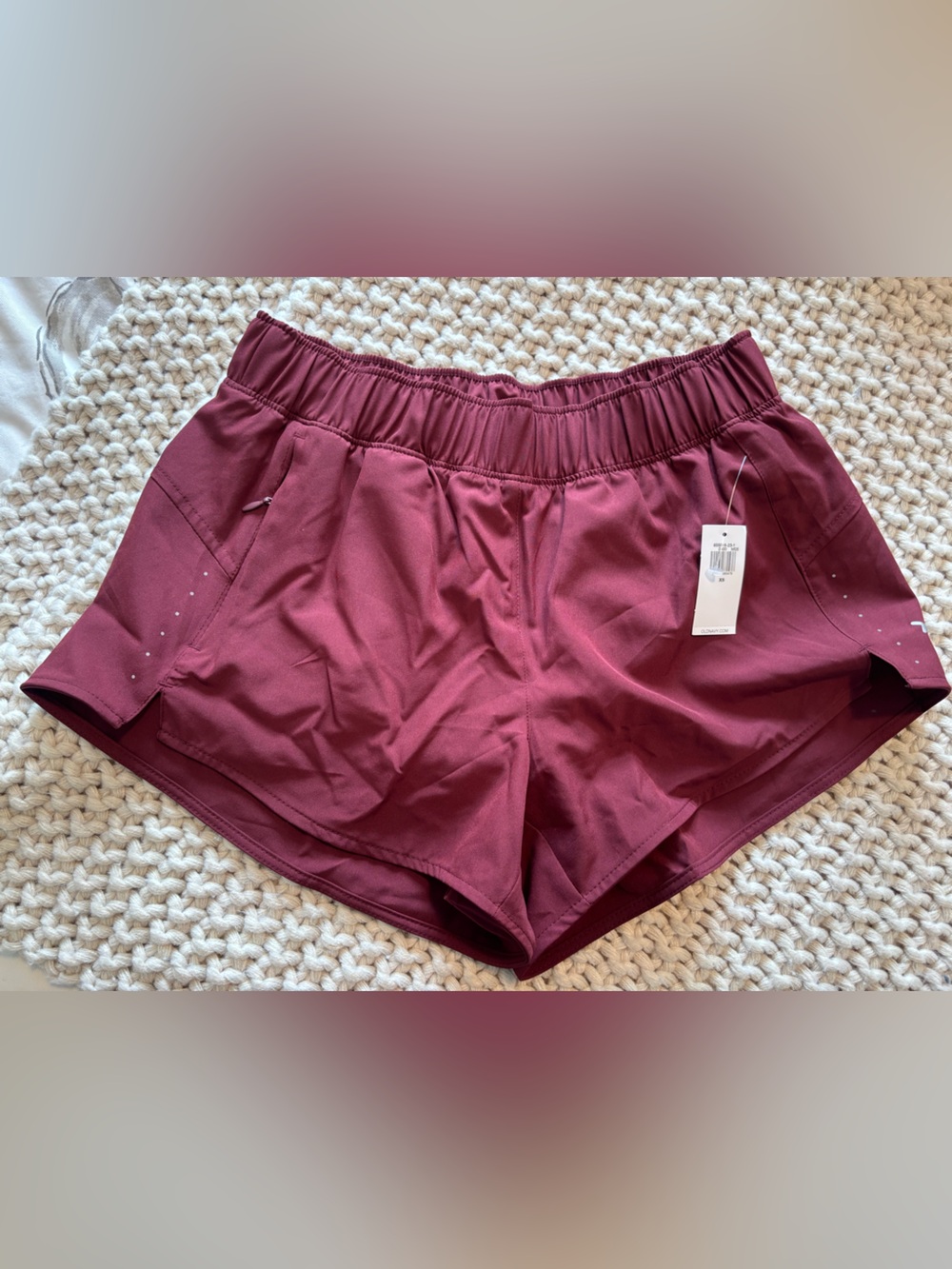 Old navy - Women's Maroon Performance Shorts - Elastic Waist